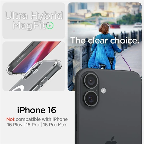 Spigen Ultra Hybrid MagSafe kryt iPhone 16 white - Puzdra - Obrázok 186b80ee04224fa09fdd4d9dabcbc686