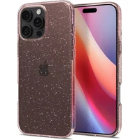 Spigen Liquid Crystal Glitter kryt iPhone 16 Pro Rose Quartz - Puzdra