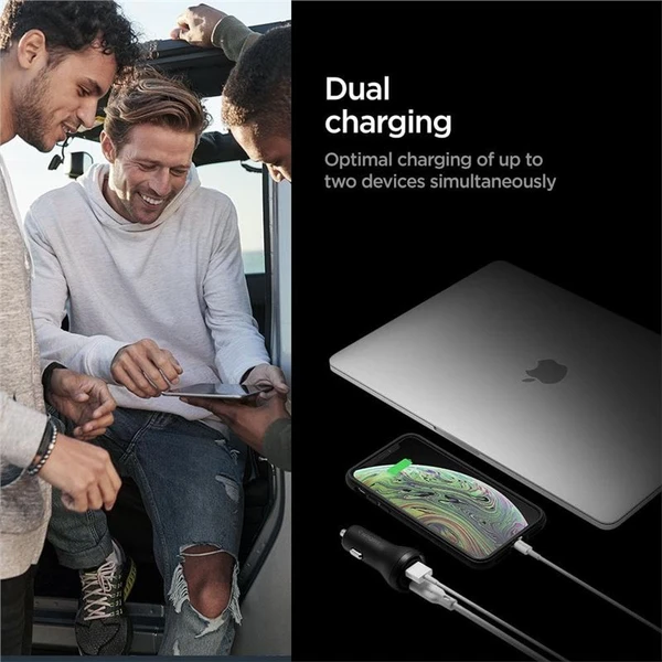 Spigen Car Charger F31QC USB-C nabíjačka do auta, PD, QC, 48W, čierna - Nabíjačky - Obrázok 18C5000L01