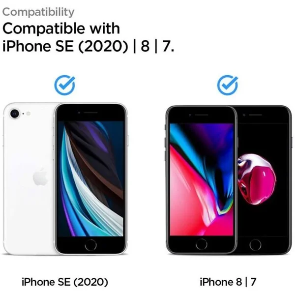 Spigen 3D tvrdené sklo Align FC Apple iPhone SE/8/7 čierne - Ochranné fólie a sklo - Obrázok 18CP300301