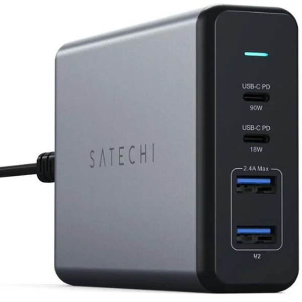 Satechi 108W USB-C PD cestovní nabíječka vesmírně šedá - Nabíjačky - Obrázok 18CY100301