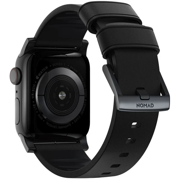 Nomad Active Strap Pre hydrofóbny kožený remienok Apple Watch 49/45/44/42mm čierny/čierny - Remienky - Obrázok 18G1000K01