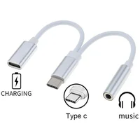 PremiumCord USB-C -> USB-C/3,5mm redukcia 0,15m biela - Káble a redukcie