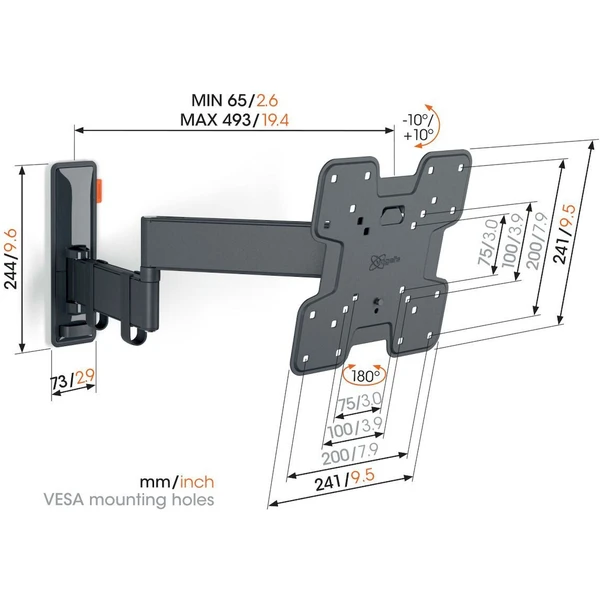 Vogel's TV rameno 3 kĺby - Držiaky pre obrazovky - Obrázok 18PF000N01