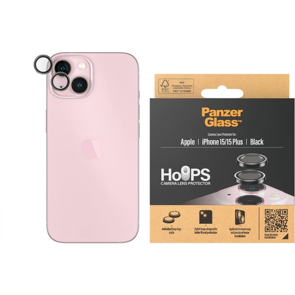 PanzerGlass HoOps ochranné krúžky Apple iPhone 15/15 Plus - Ochranné fólie a sklo - Obrázok 18TS100501