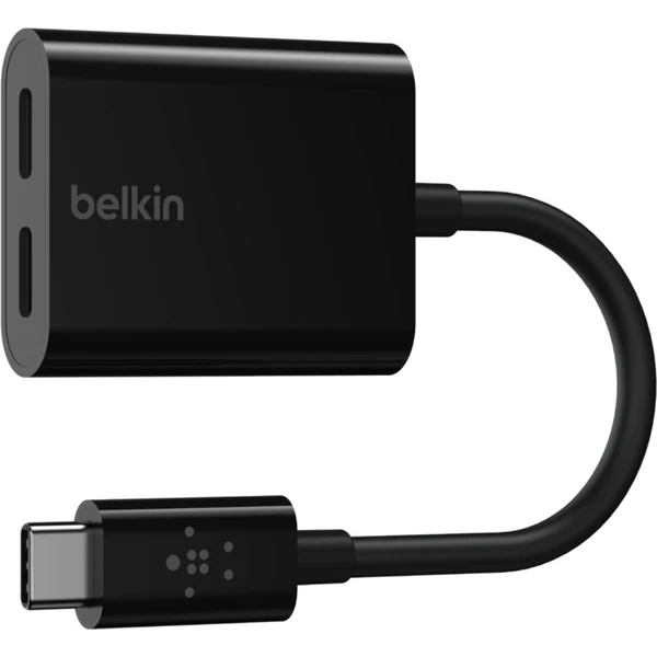 Belkin CONNECT USB-C audio/napájací adaptér čierny - USB huby - Hlavný obrázok
