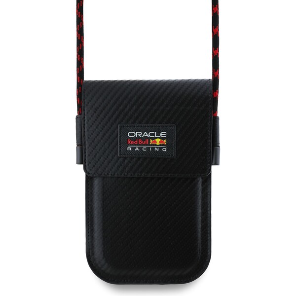 E-shop Oracle Red Bull Racing PU Carbon taška na telefón čierna