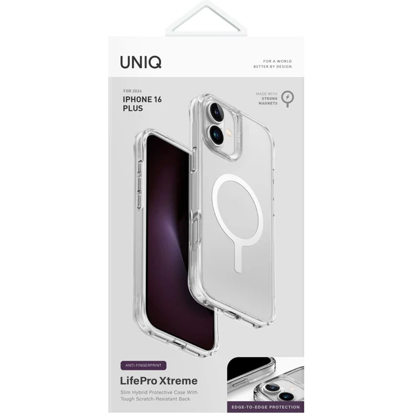 UNIQ LifePro Xtreme MagClick kryt s Magsafe iPhone 16 Plus matne biely - Puzdra - Obrázok 18b1337512e842d381c45faa87a4618d