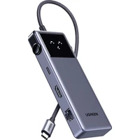 UGREEN Uno 7v1 USB-C Hub (120W) sivý - USB huby