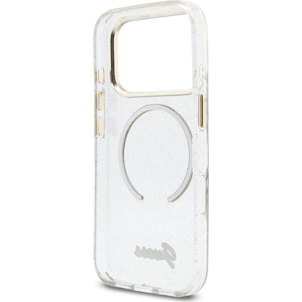 Guess IML Glitter Script Strap MagSafe kryt iPhone 17 Pro Max priehľadný - Puzdra - Obrázok 18d6575903504676be4e01daceafba1f