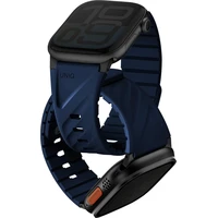 UNIQ Fluo Magnetický remienok pre Apple Watch (49-40mm) Marine Blue - Remienky