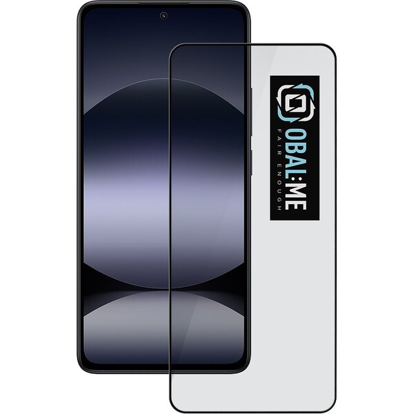 E-shop OBAL:ME 5D tvrdené sklo Xiaomi Redmi Note 14 4G/5G/14S/Poco M7 Pre 5G čierne
