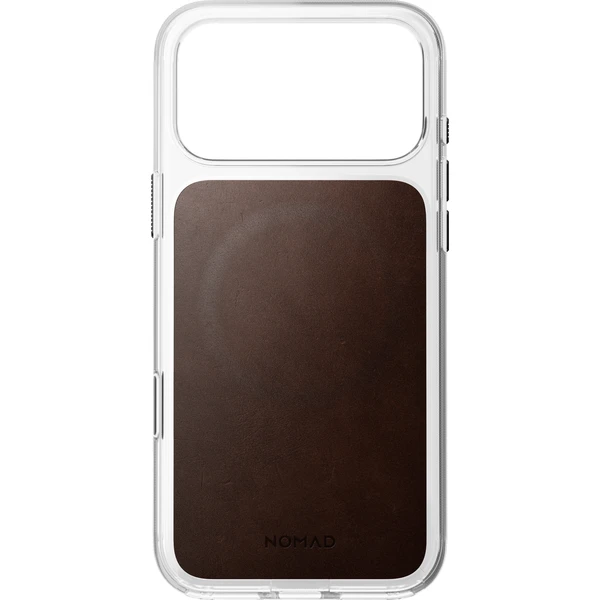 Nomad Clear Leather (Horween) MagSafe kryt iPhone 17 Pro Max/18 Pro Max Rustic Brown - Puzdra - Obrázok 18fdd8251de14b3480e1d8b0807cd74e