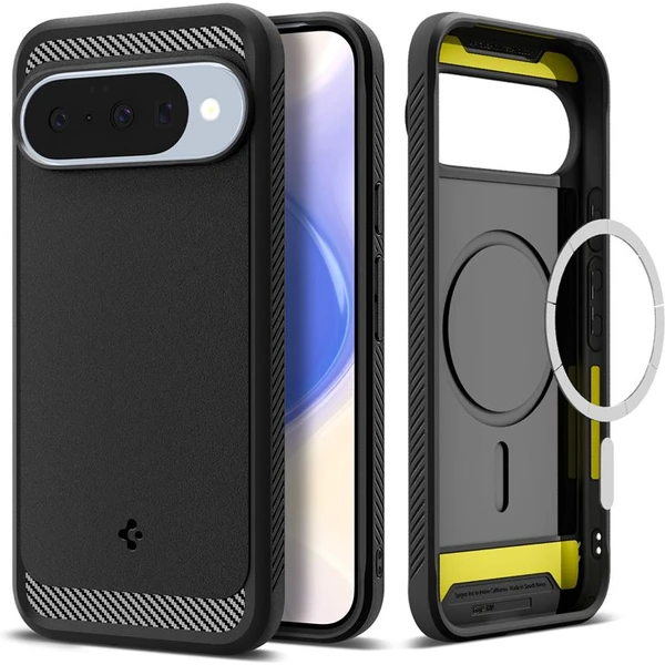 Spigen Rugged Armor MagSafe kryt Google Pixel 10/10 Pro matne čierny - Puzdra - Hlavný obrázok