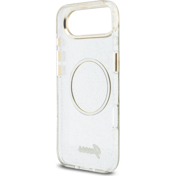 Guess IML Glitter Script Strap MagSafe kryt iPhone Air priehľadný - Puzdra - Obrázok 190908074381425e933a3c7790abc432