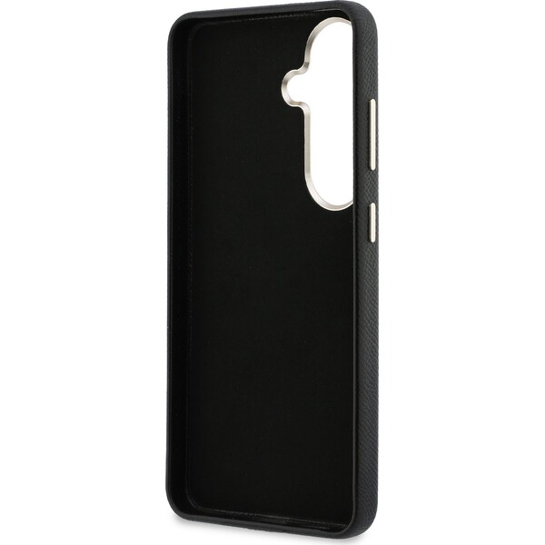 Zadná krytka s logom PU 4G z živice a kovu pre Samsung Galaxy S26+ čierna - Puzdra - Obrázok 193e2d91fd7246c6b604737ce913ad19