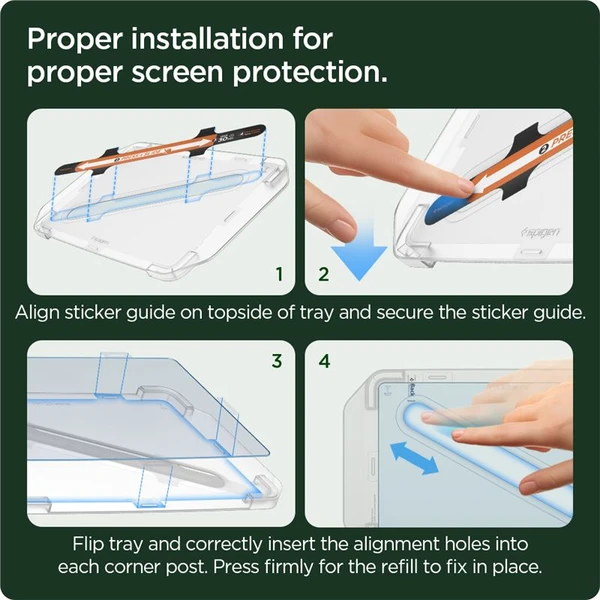 Spigen EZ Fit Refill Anti Glare Screen Protector tvrdené sklo Tesla Model Y/3 - Ochranné fólie a sklo - Obrázok 197978223ab64892b12fd1ecd280e4d7