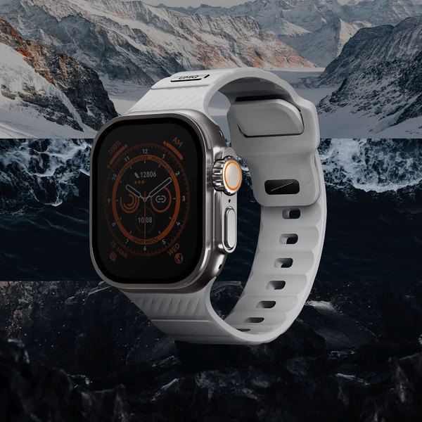 UNIQ Stride FKM Rubber vodeodolný remienok Apple Watch 49/45/44/42mm sivý - Remienky - Obrázok 197d599dafa94efcab2a102bf8707f6b
