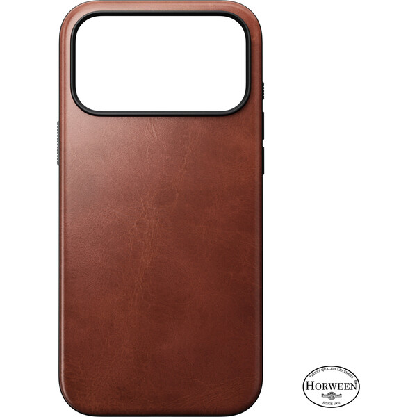 Nomad Modern Leather (Horween) MagSafe kožený kryt iPhone 18 Pro Max Olde Dublin - Puzdra - Obrázok 197fe5ec471b4eebb5b97dc23610d156