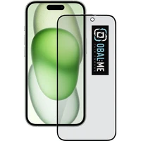 OBAL:ME Privacy 5D tvrdené sklo Apple iPhone 15 čierne - Ochranné fólie a sklo