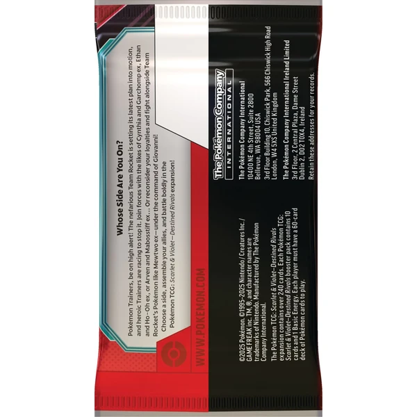 Pokémon TCG: SV10 Destined Rivals - Booster - Pokémon karty - Obrázok 198F000J01