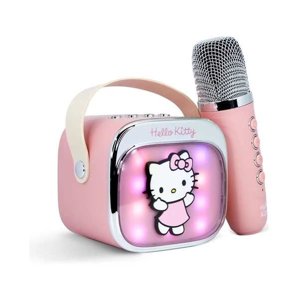 LED Karaoke reproduktor s mikrofónom OTL - Hello Kitty PopSing  - Mikrofóny - Obrázok 199L000K01