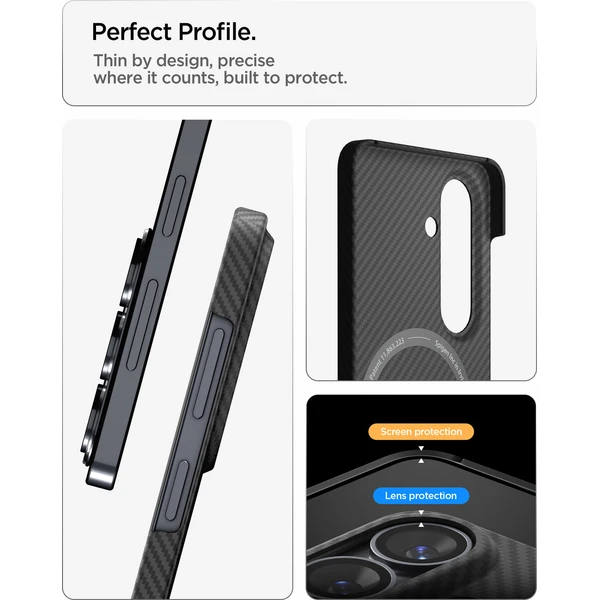 Spigen Air Skin Aramid MagSafe kryt Samsung Galaxy S26+ čierny - Puzdra - Obrázok 199ed1da5a07441b8541cf6af4bd53ab