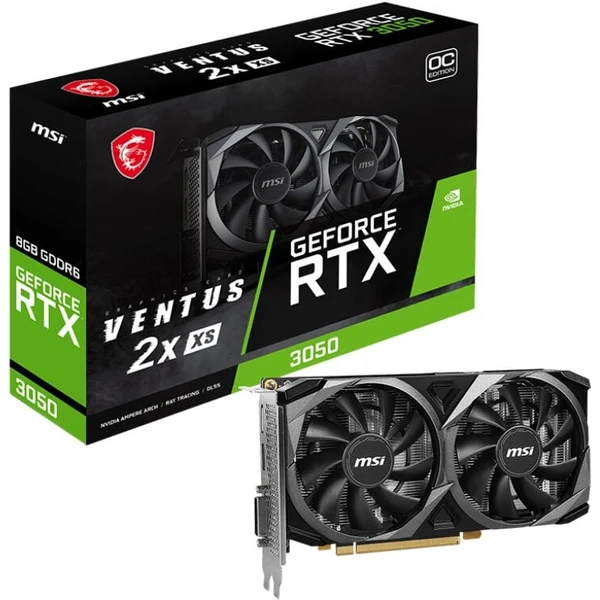 MSI NVIDIA GeForce RTX 3050 VENTUS 2X XS 8G OC - Grafické karty - Obrázok 19DR100501