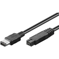 PremiumCord FireWire 9pin/FireWire 6pin kábel 1,8m čierny - Káble a redukcie