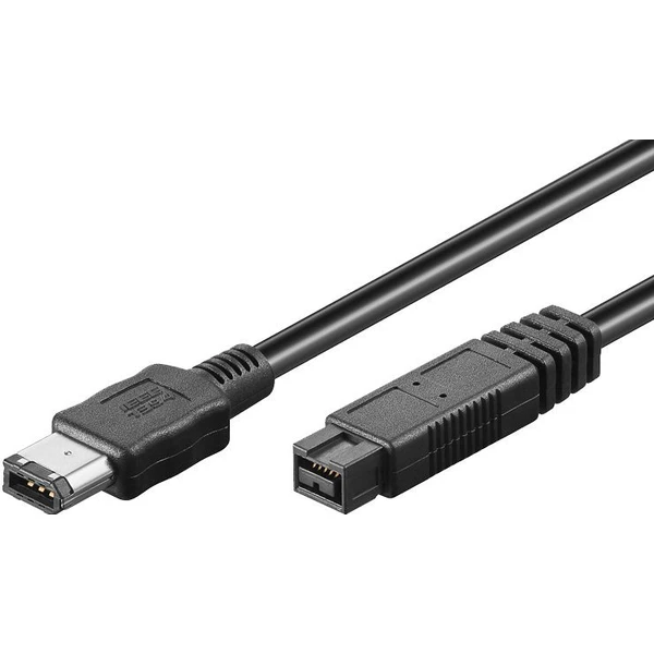 PremiumCord FireWire 9pin/FireWire 6pin kábel 1,8m čierny - Káble a redukcie - Hlavný obrázok