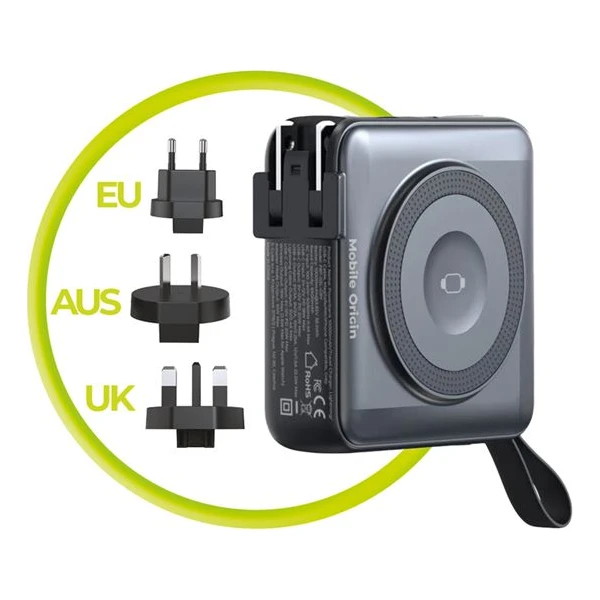 Mobilná externá batéria a cestovná nabíjačka, kábel Lightning/USB-C, MagSafe čierna - Powerbanky - Obrázok 19e6a16c776747b399e627f23a8a7d7c