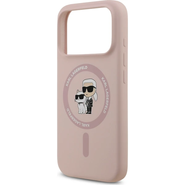 Karl Lagerfeld Liquid Silicone Karl and Choupette MagSafe kryt iPhone 18 Pro růžový - Puzdra - Obrázok 19f34b642a344012bd64c9af16a5bbc2