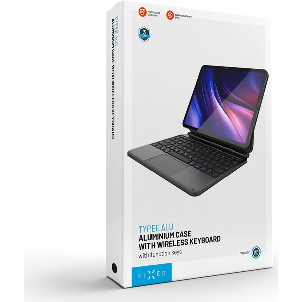 Puzdro s bezdrôtovou klávesnicou FIXED Typee Alu pre Apple iPad 10,9" (2022)/iPad 11" (2025), CZ, če - Puzdra s klávesnicou - Obrázok 19f515b8d953465f9bbfcf3104de49c9
