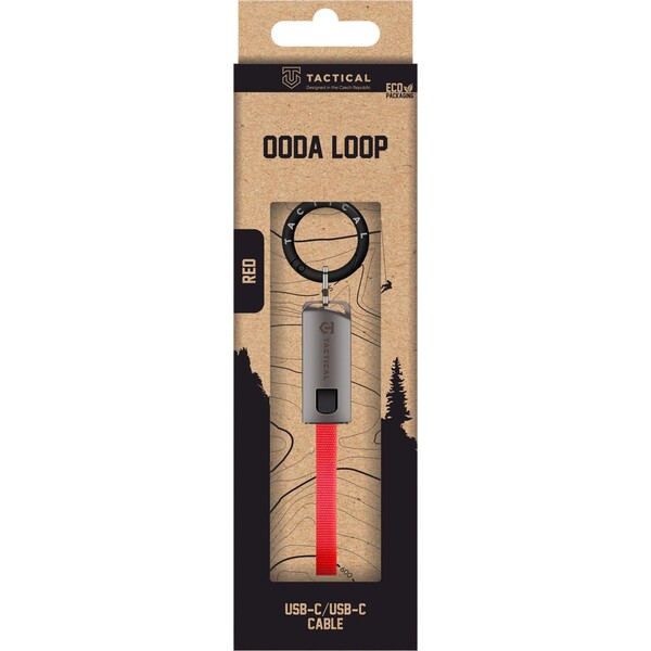 Taktický OODA loop kábel USB-C/USB-C červený - Káble a redukcie - Obrázok 19f6773bfa5345d4b29977f5baf79039