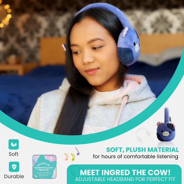 Lazerbuilt bezdrôtové slúchadlá Squishmallows - Ingred (plyšové) - Slúchadlá - Obrázok 1ABG000K01