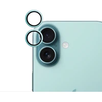 iWant ochrana šošoviek na kameru Apple iPhone 16/16 Plus modrozelená - Ochranné fólie a sklo