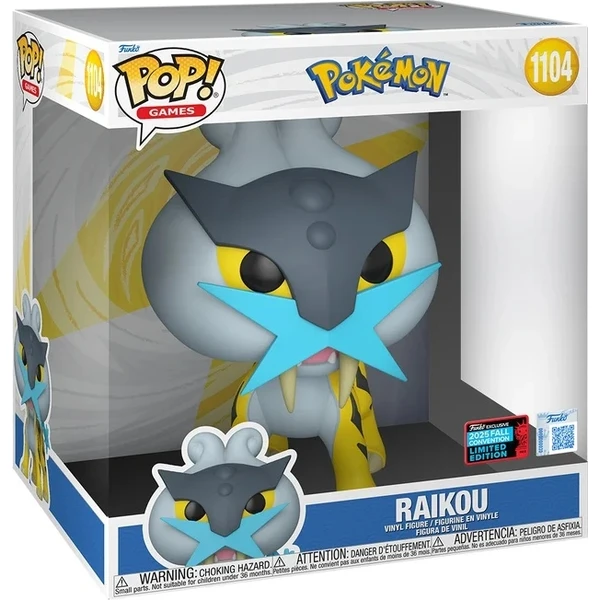 Funko POP! #1104 Games Jumbo: Pokemon - Raikou - Funko POP! - Obrázok 1AYM000K01