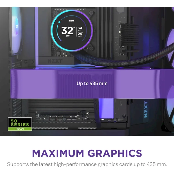 NZXT H9 Flow RGB+ čierna - Počítačové skrine - Obrázok 1B7K000K01