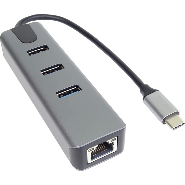 PremiumCord 4v1 USB-C Hub antracitový - USB huby - Obrázok 1B8L000K01