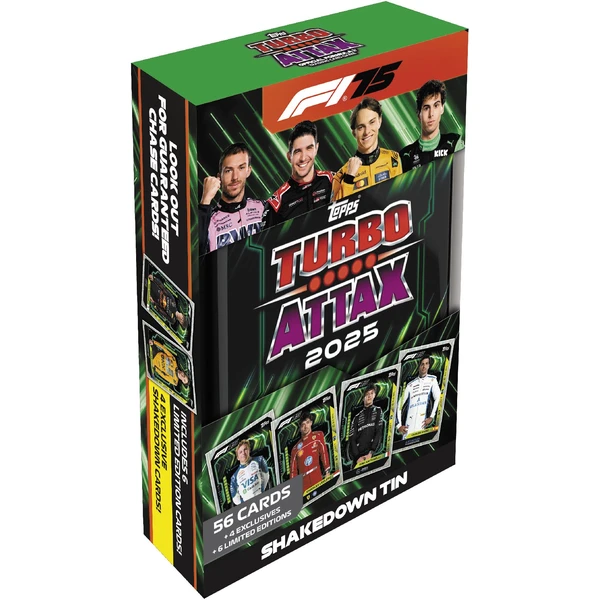 Topps Formula 1 2025 Turbo Attax - Mega Tin - Karty Formula 1 - Obrázok 1BAF000K01