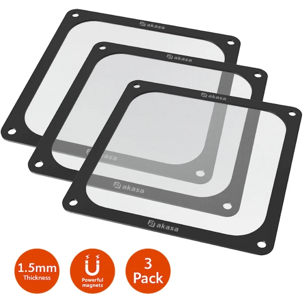 Akasa 140mm Strong Magnetic PC Fan Filter - Prachové filtre a mriežky - Obrázok 1BBJ000K01
