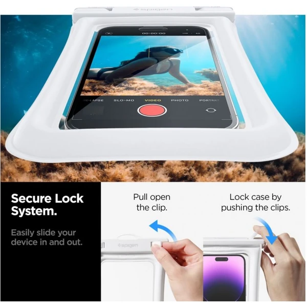 Spigen Aqua Shield Floating vodeodolné púzdro A610 2 Pack biele - Puzdra - Obrázok 1BF3000701