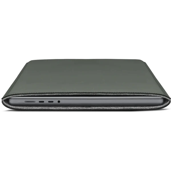 Woolnut Coated PU Sleeve púzdro pre 16" MacBook Pro tmavo zelené - Puzdra - Obrázok 1BJR100501
