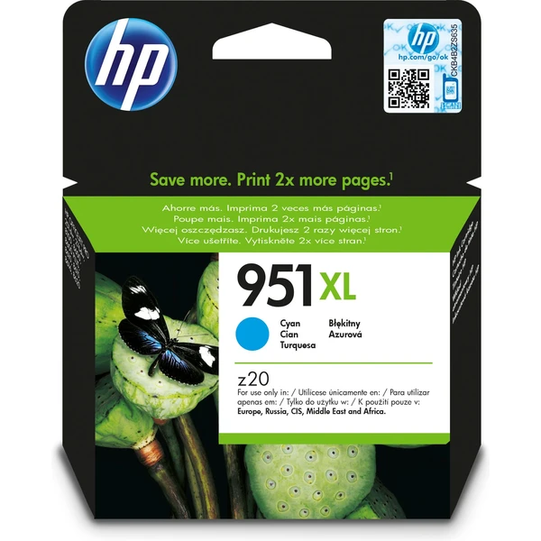 HP CN046AE č. 951XL Azúrová originálna - Cartridge - Hlavný obrázok