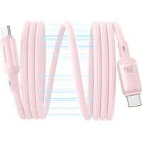 Dátový kábel Baseus PicoGo magnetic USB-C/USB-C 1m 240W ružový - Káble