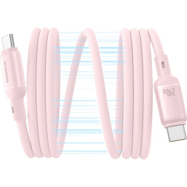 E-shop Baseus PicoGo USB-C/USB-C magnetický napájací kábel 240W 1m ružový