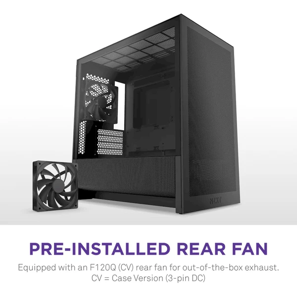 NZXT H3 Flow čierna - Počítačové skrine - Obrázok 1D7K000K01