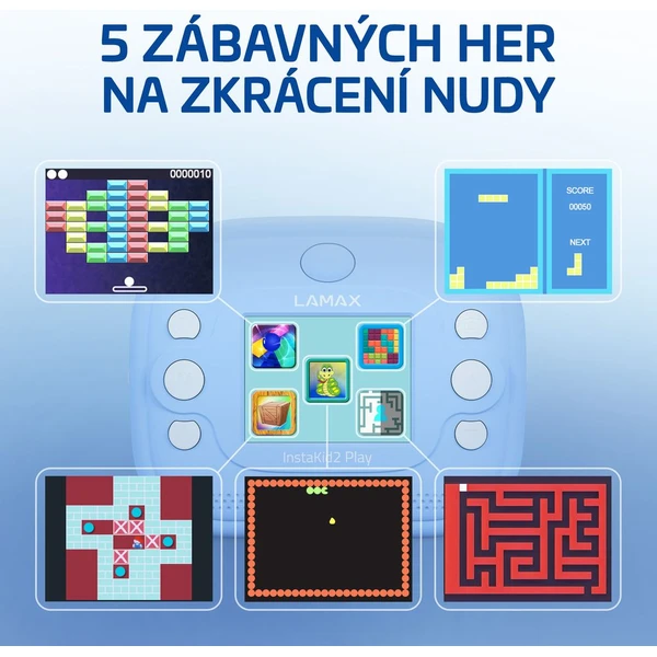 LAMAX InstaKid2 Play detský fotoaparát modrý - Fotoaparáty - Obrázok 1DAK000K01