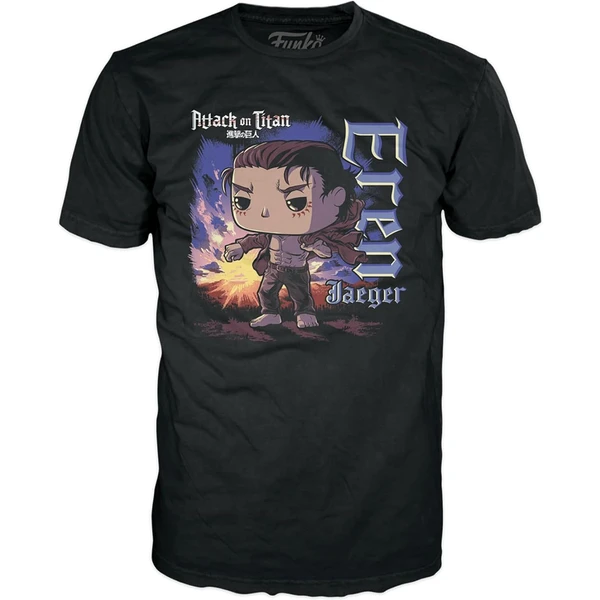 Funko POP! & Tee: Attack on Titan S5 - Eren w/ Marks S - Darčekové sady - Obrázok 1DC8000N01