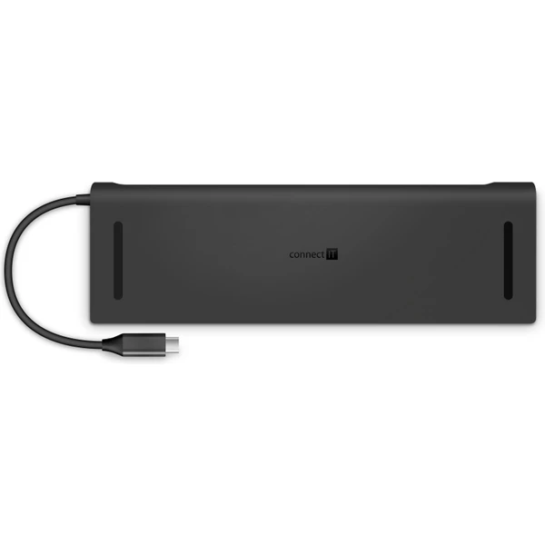 CONNECT IT USB-C dokovacia stanica, 11v1 (2xHDMI), externá antracitová - Dokovacie stanice - Obrázok 1DN0000P01